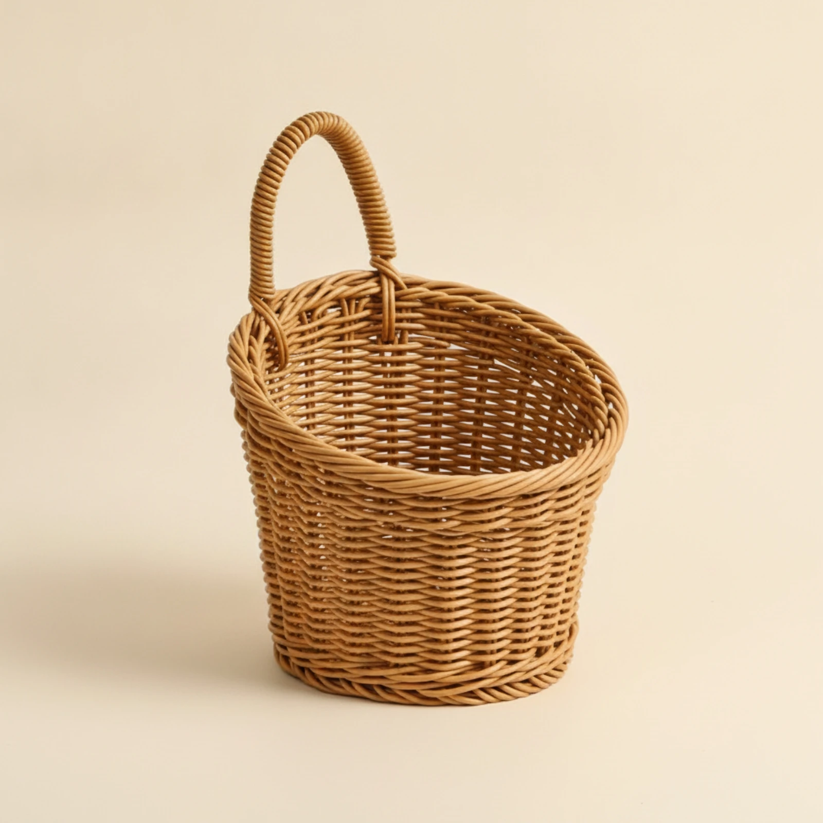 Imitation Vine Basket Tapered Rattan Storage Basket Decorative Long-Lasting for Kitchen, Pantry