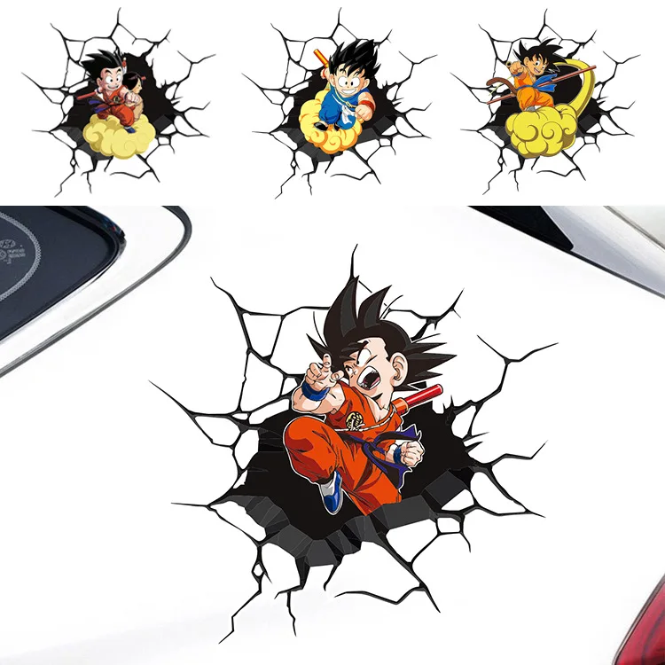 

Dragon Ball Goku Anime Car Motorcycle Sticker Creative Realistic Decorative Scratch Cover