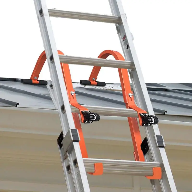 Roof Ladder Steel Roof RidgeLadder Hook For Wall 2 Pcs Ladder Stabilizer Heavy Duty Fast And Easy Setup To Access Steep Roofs