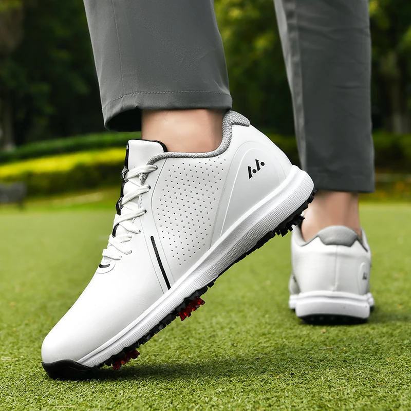 Muži golf boty odborný luxusní golfers wears hroty lehký břemeno cestička tenisky