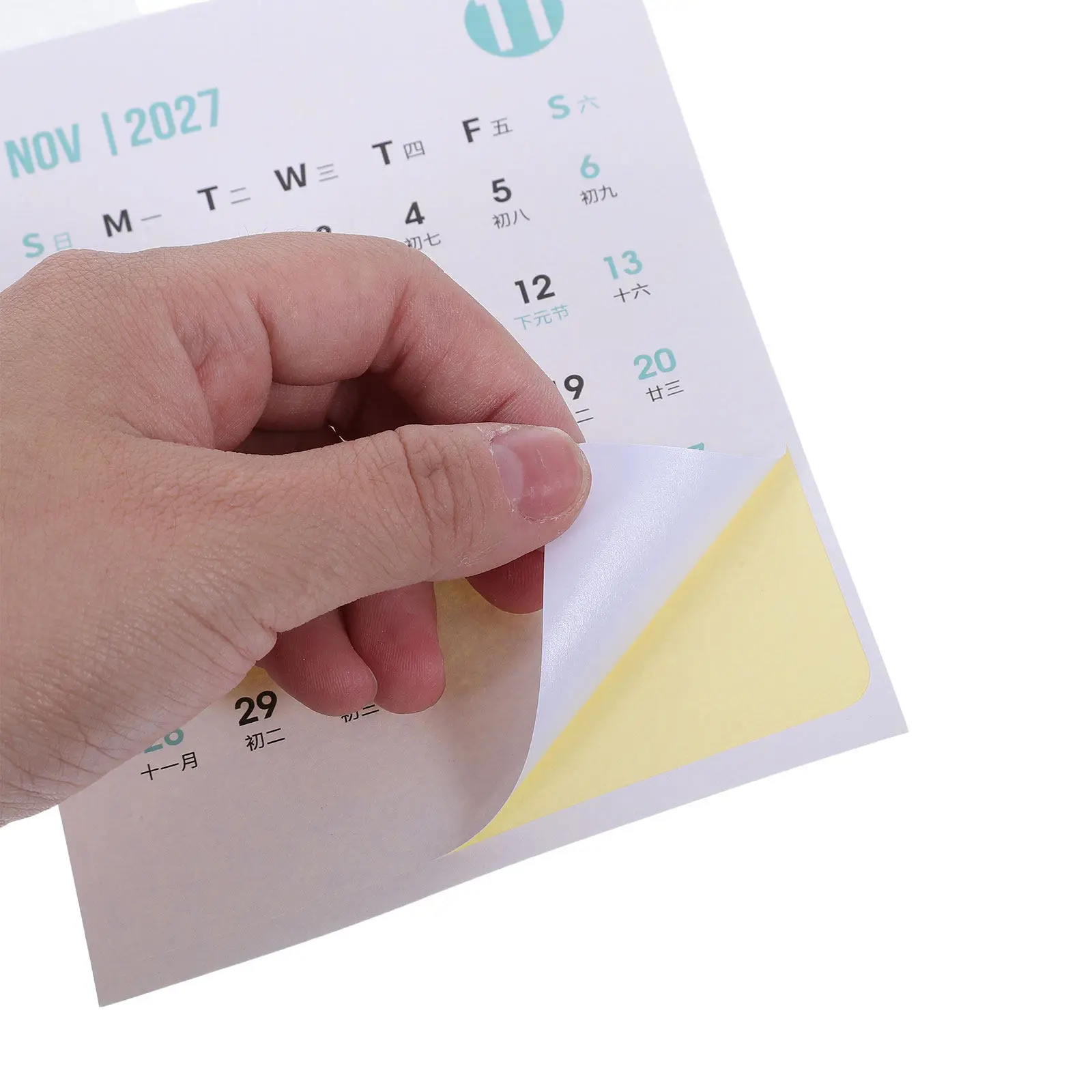 1Set 2027 Planner Calendar Stickers Monthly Mini Self-Adhesive Tear-Resistant Labels for Journals Notebooks Desk Use