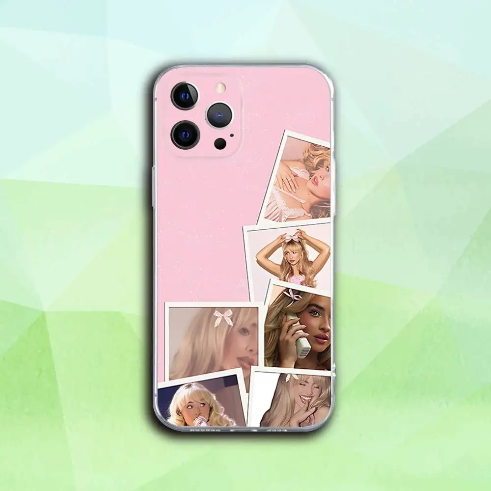 حافظة هاتف S-Sabrina Singer Carpenter لهاتف iPhone 16,15,14,13,12,11 Pro,Max,Plus,X,XS,XR,SE4,E غطاء ناعم شفاف صغير #6