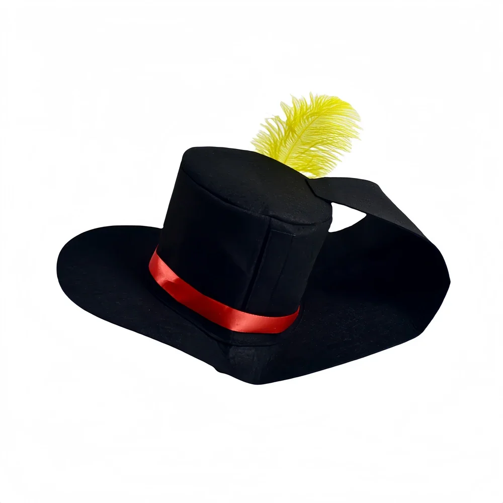 سنور في الأحذية القط تأثيري قبعة الكبار الاطفال قبعة مع ريشة زي اكسسوارات الأطفال لعب الأدوار هالوين كرنفال البدلة الدعائم