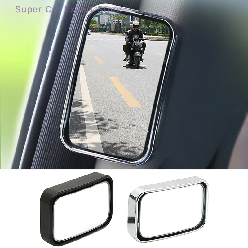 

360 Degree Panoramic Wide-angle Adhesive Type Car Rearview Mirror Auxiliary Blind Spot Adjustable Auxiliary Observation Mirror