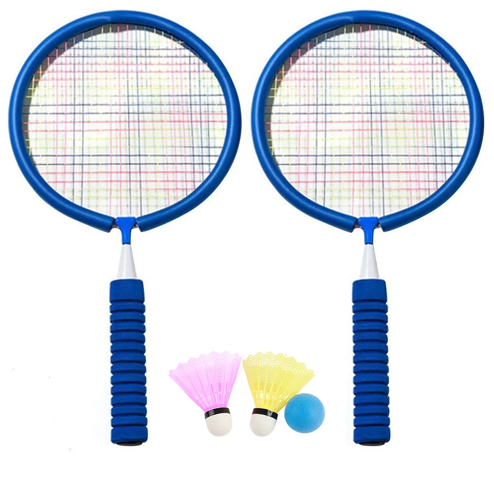

Badminton Rackets Set Portable Badminton Rackets with 2 Shuttlecocks and Carrying Bag for Children