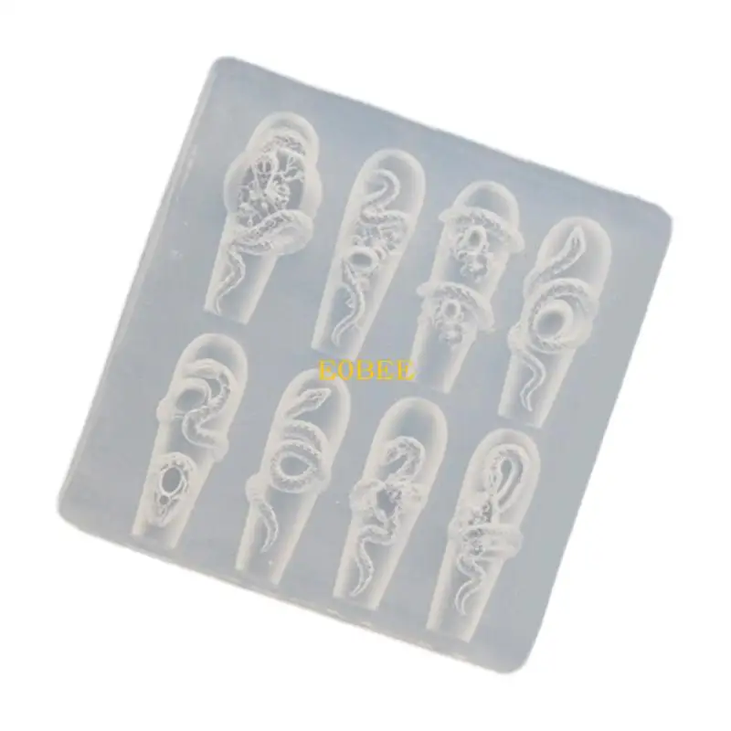 E0BE Artiste Moule ongles en silicone Sturdy Splake pour fabriquer des matériaux flexibles avec différentes tailles