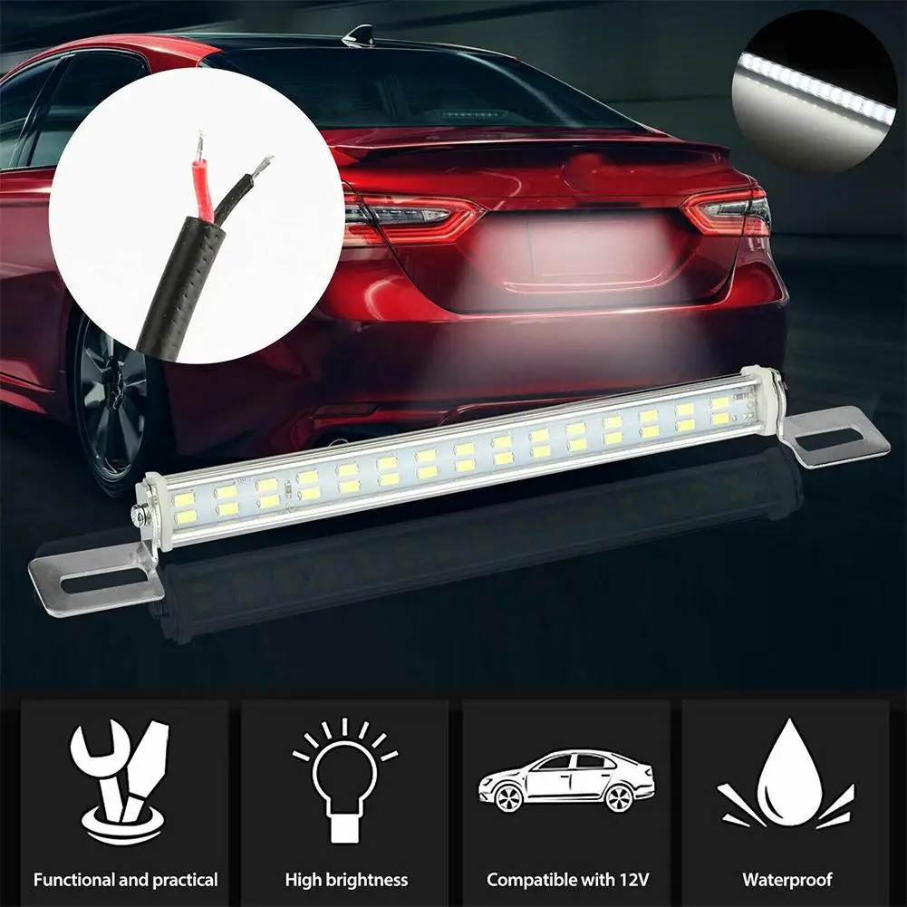 Universal Ultra White 30 Led License Plate Reversing Light 6000k Waterproof Back Up Lamp For Car Truck Rv Car Led Lights
