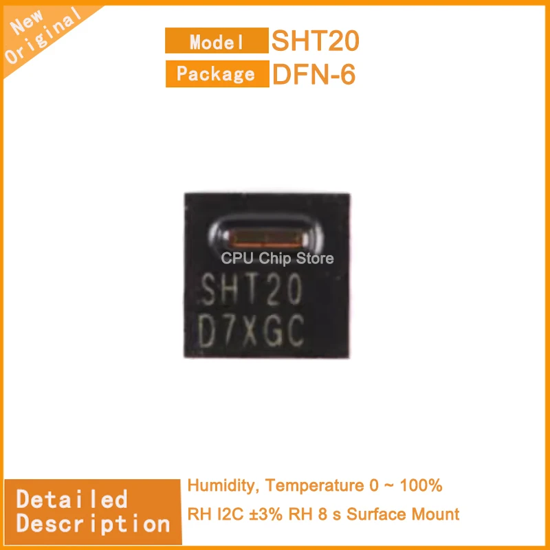 5Pcs/Lot  New Original  SHT20  SHT21  SHT40-AD1B-R2  SHT31-DIS-B2.5kS   SHT30-DIS-B2.5KS   SHT35-DIS-B2.5KS  Humidity, Temper 0