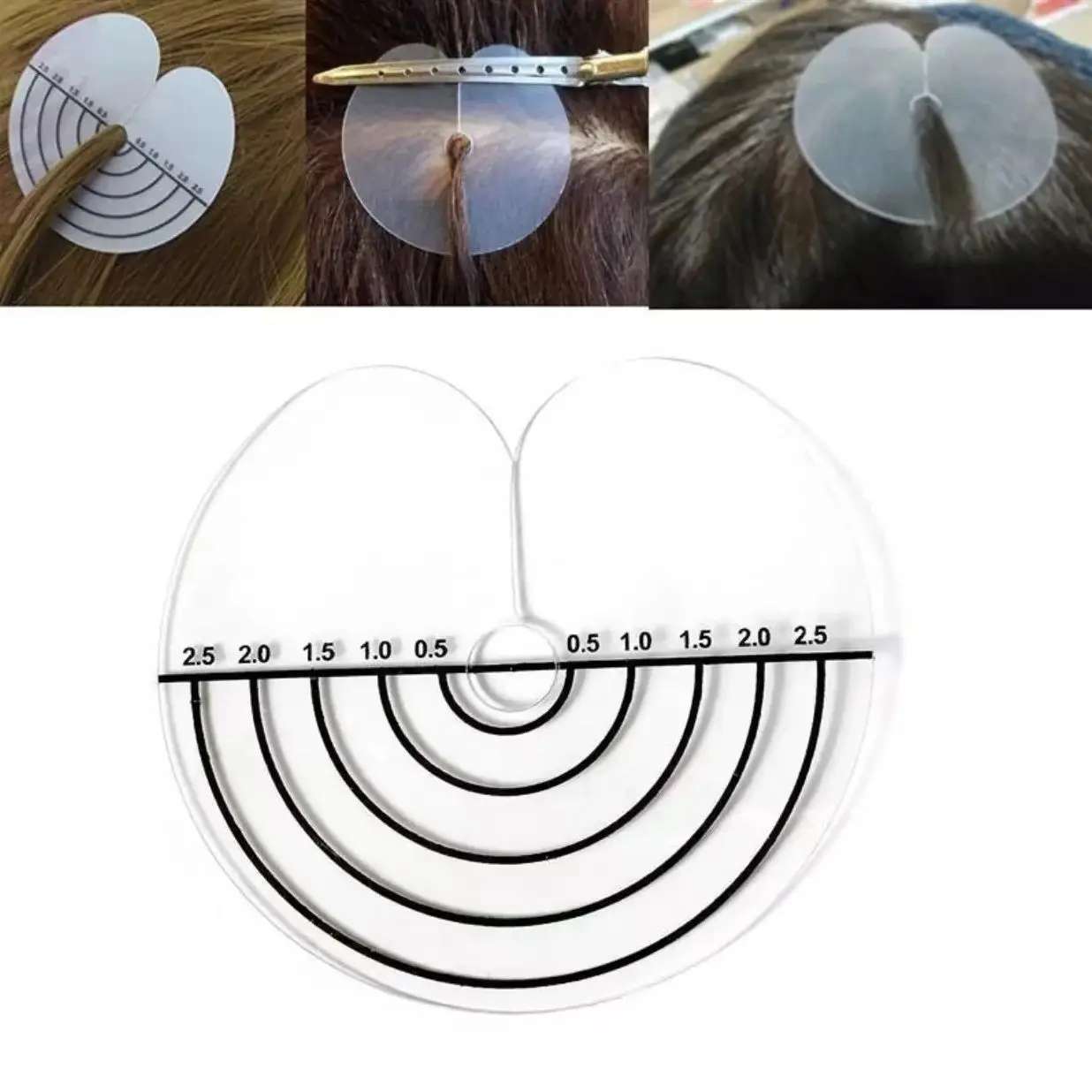 50pcs Round Shields Heat Insulation Protector Hair Extensions Styling Accessories Tip Keratin Scale Mark Heat Insulation Sheet