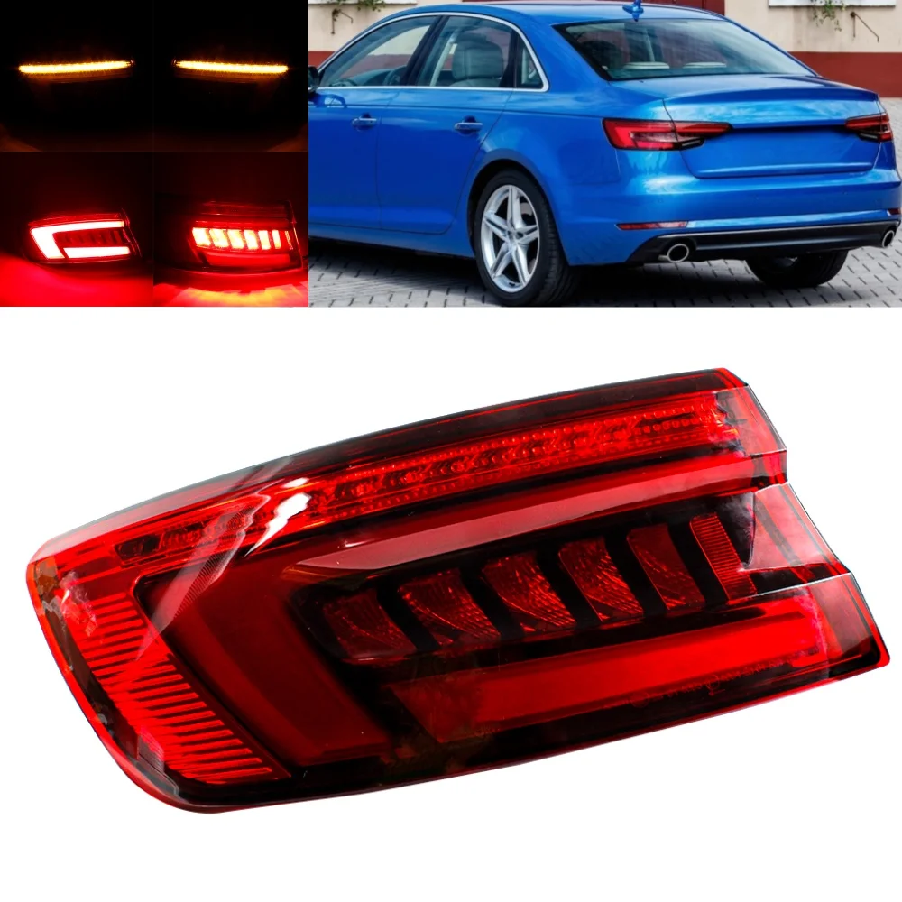 For Audi A4 2017 2018 2019 2020 2021 2022 2023 Left Outer Side LED Tail Rear Lamp Light With Bulbs 8W5945091C