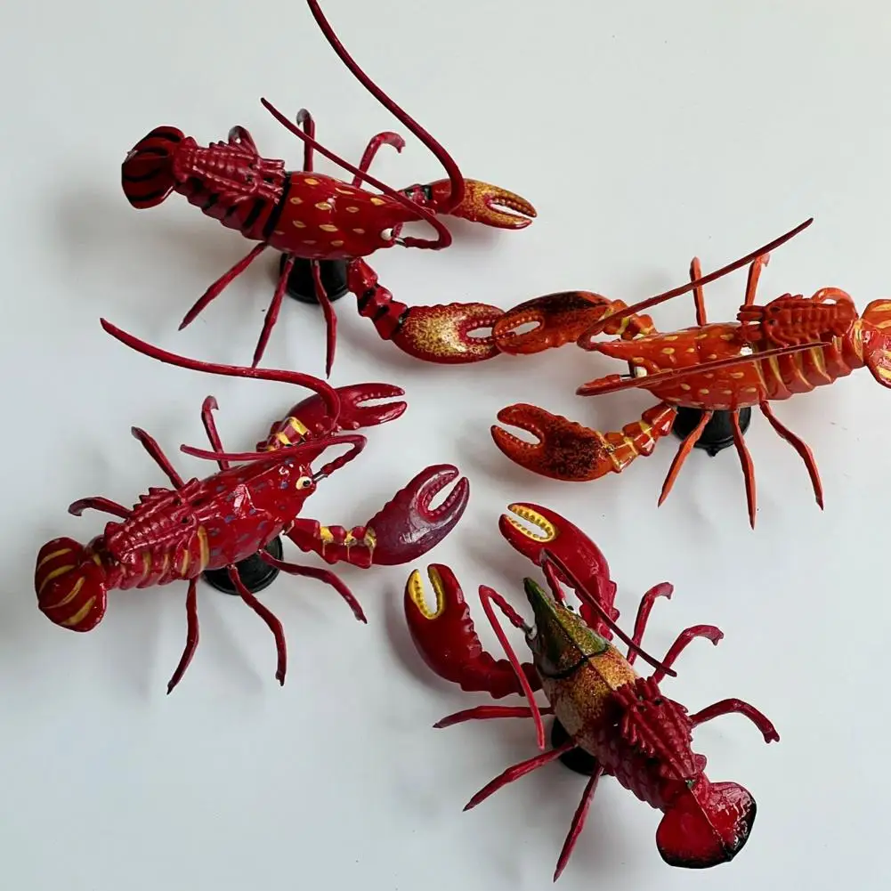 Decorative Crayfish Magnet Lobster Refrigerator Magnet Realistic Movable Joint Lobster Magnet for Fridge Locker 3d for Home