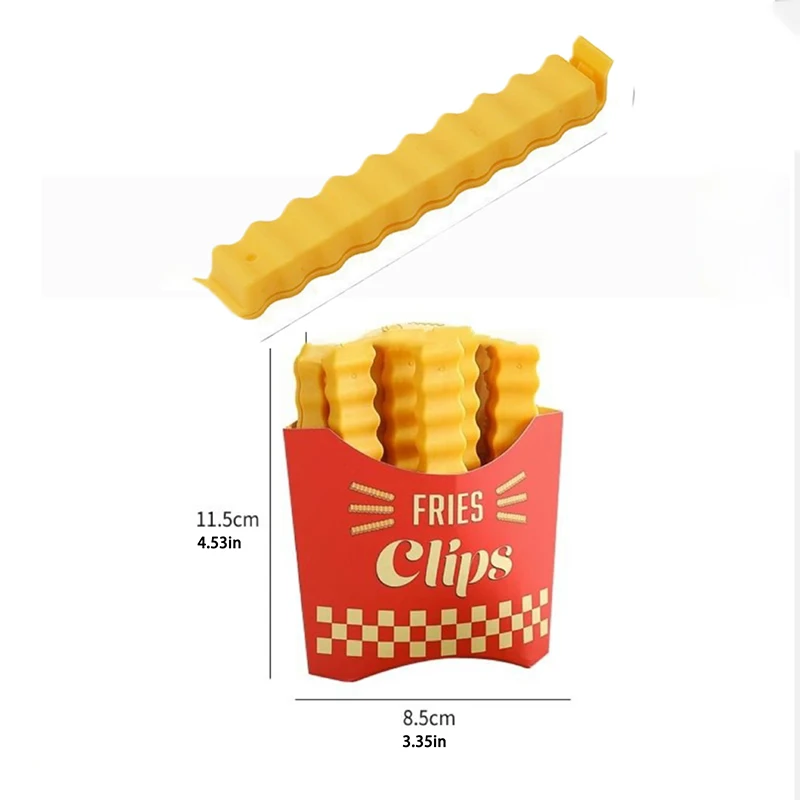 12 Stück Kartoffelförmige Tragbare Küchen-Aufbewahrungsclips, Snackbeutel-Verschlussclips, ABS Magnetisches Versiegelungswerkzeug – Detail 1