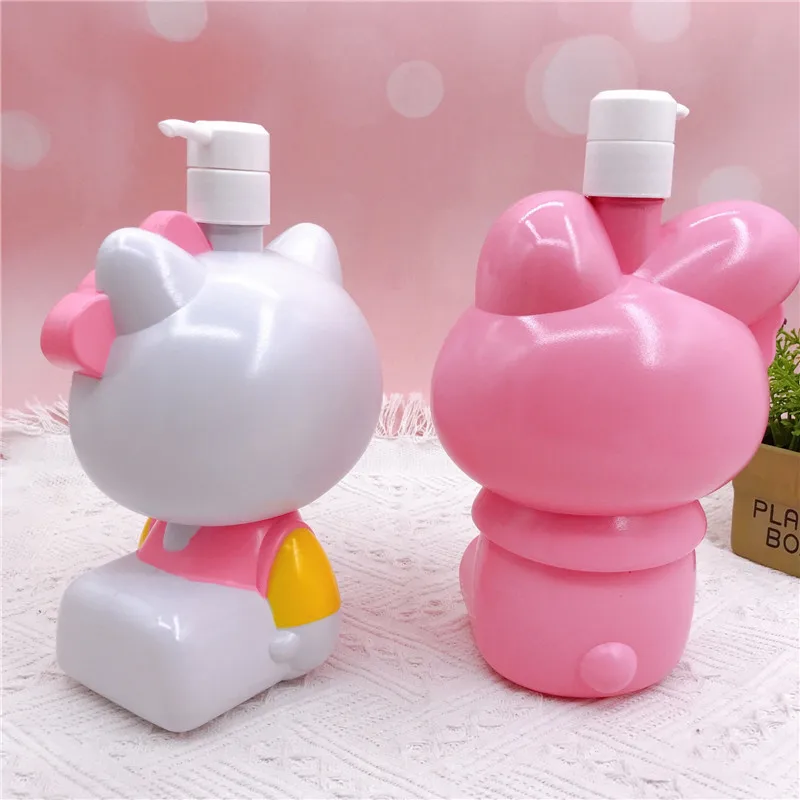 1000ML Kawaii Sanrio Lotion Bottle Anime Hello Kitty Large Capacity Shampoo Storage Cartoon My Melody Hand Sanitizer Container