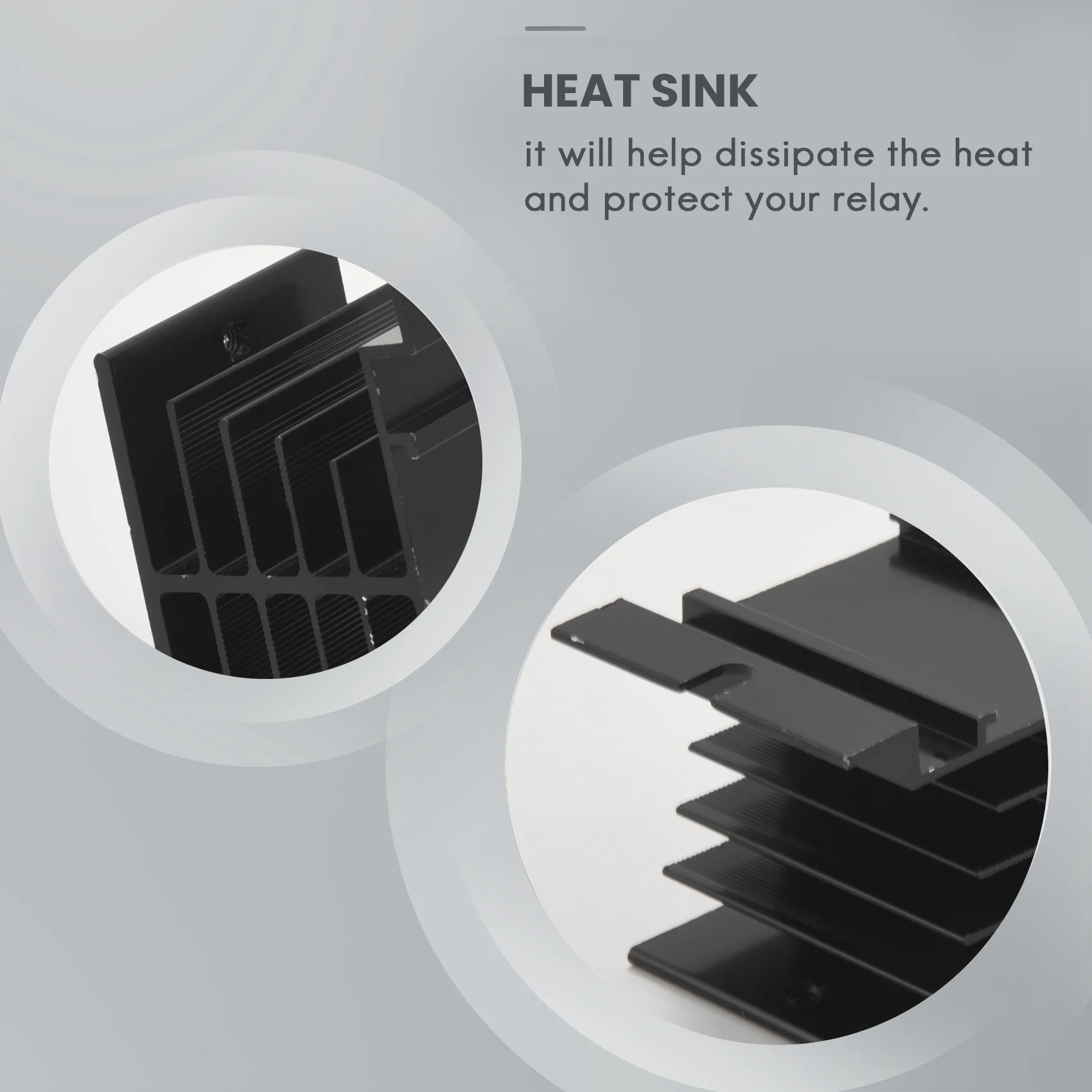 A23F-Solid State Relay Heat Sink,3PCS Aluminum Heatsink PID Temperature Controller Heat Sink For Solid State Relay And SSR Radia