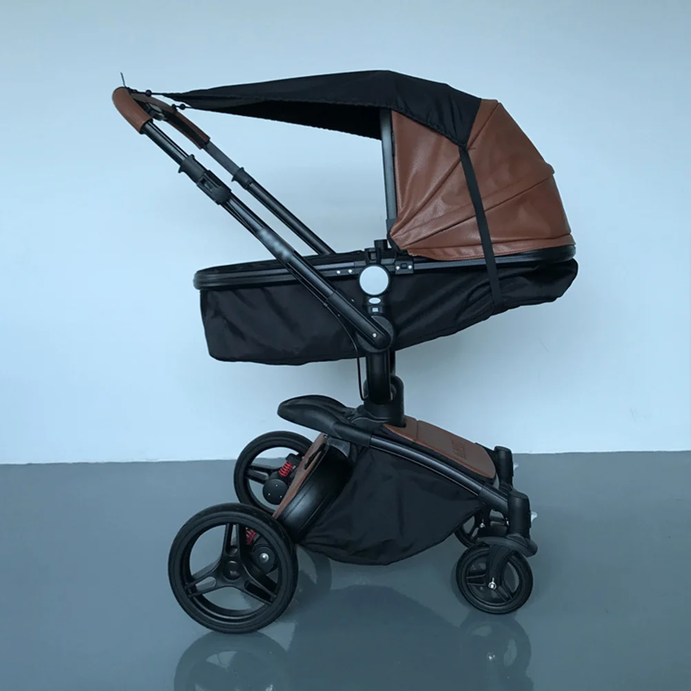 

1Pcs Infant Stroller Cover Black Breathable Lightweight Sunshade Uv Protective Baby Stroller Sunshade Cover Outdoor Use