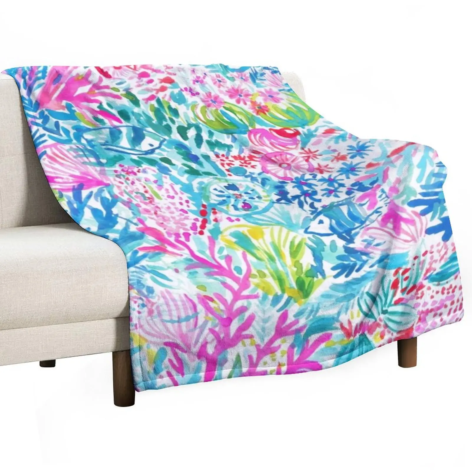 

Underwater Sea View Throw Blanket Hairys christmas decoration Soft Big Shaggy Blankets