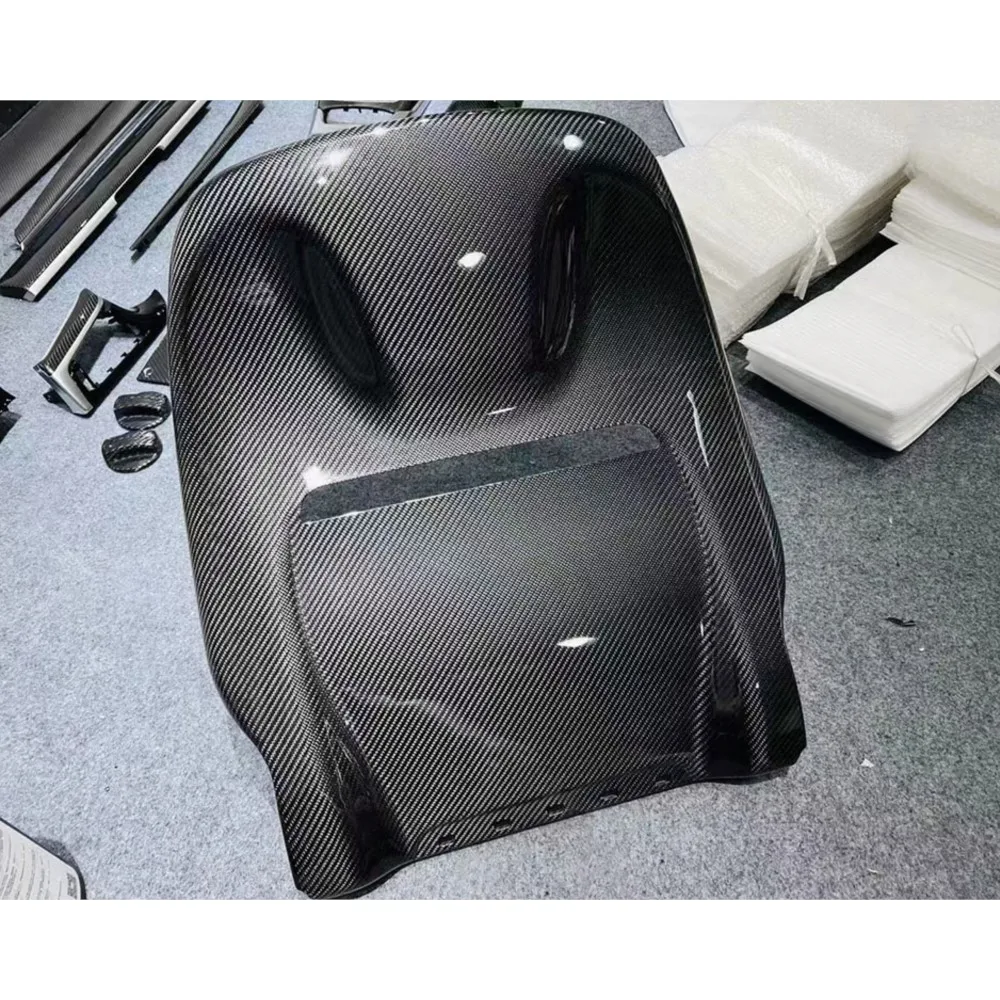 

Для Benz W464 W463 G500 G63 2019+ 2 шт. углеродное волокно, задняя крышка автомобильного сиденья, отделка FRP, спинка сиденья, задняя панель, автомобильные обвесы