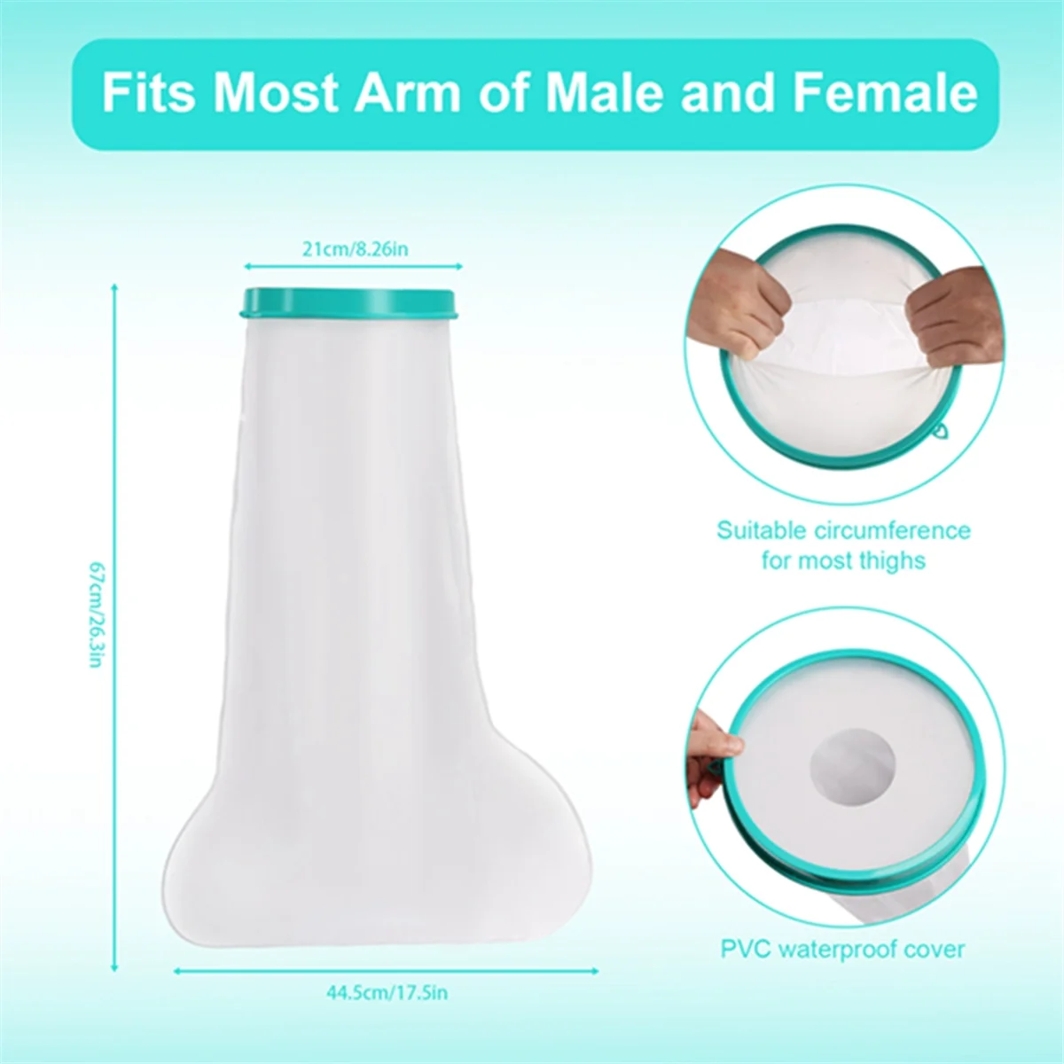 Hot Waterproof Cast Cover Arm, Arm Cast Cover for Shower, Waterproof Hand Protector for Showering, Wrist, Elbow