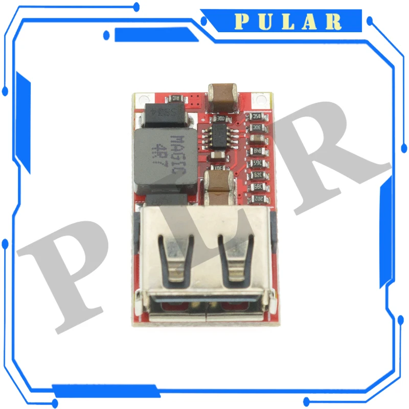 1Pc PLR 6-24V 12V To 5V USB Step Down Module DC-DC Converter Phone Charger Car Power Supply Module Efficiency 97.5% Buck Module