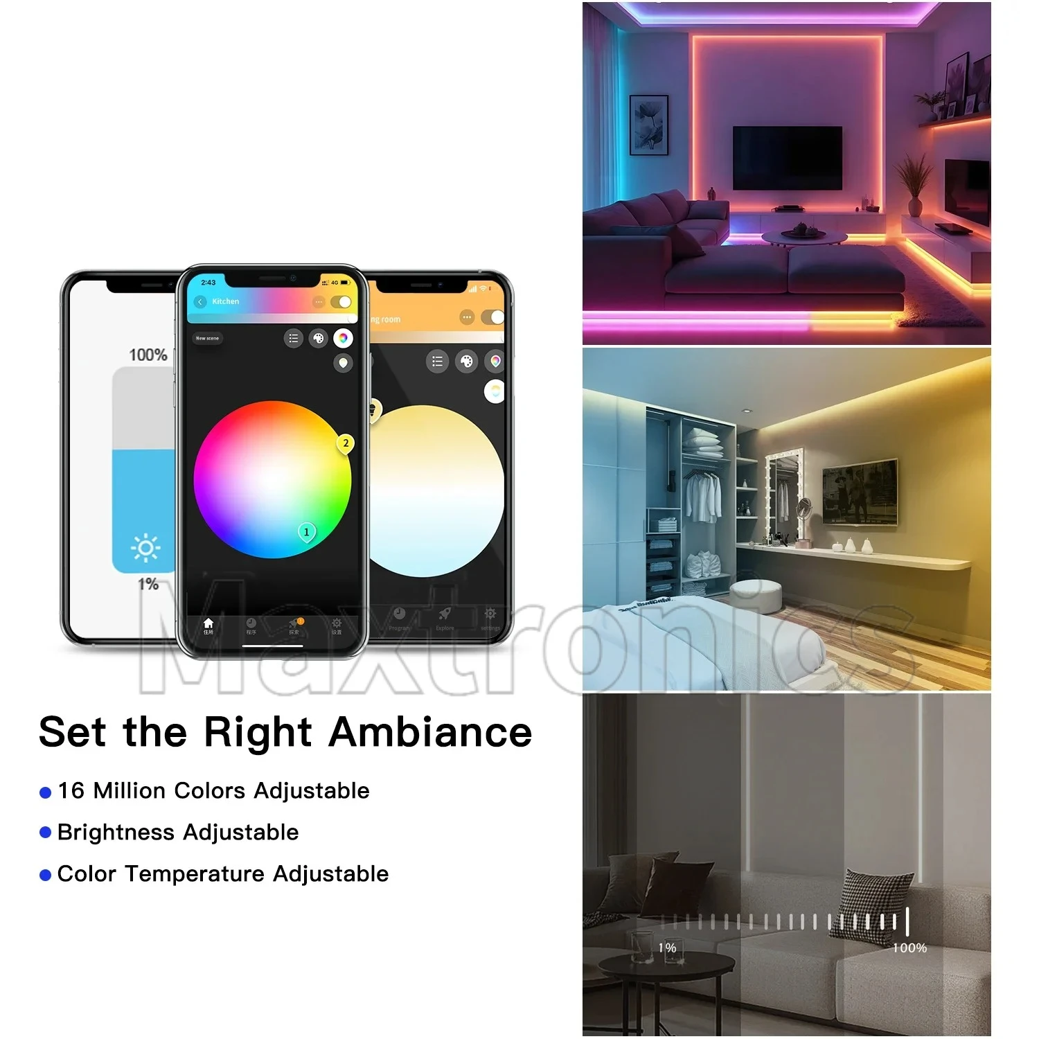 Hot GL-C-201P/GL-C-601P/GL-RC-006Z 5in1 ZigBee 3.0 Pro LED Controller RGBCCT RGBW RGB CCT Dimmer App Voice for LED Strip Light