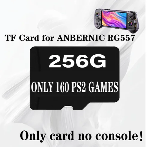 Imagen 2 del producto Para ANBERNIC RG557 consola de juegos portátil Retro tarjeta de memoria tarjeta TF tarjeta SD 512G 60000 juegos 510 juegos PSP regalo