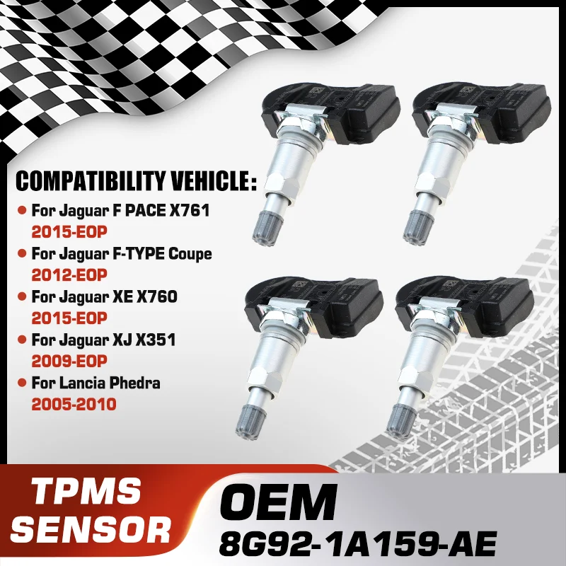 

Car For Jaguar F PACE X761 Jaguar F-TYPE Coupe Jaguar XE X760 2015-EOP Jaguar XJ X351 Lancia Phedra TPMS Tire Pressure Sensor