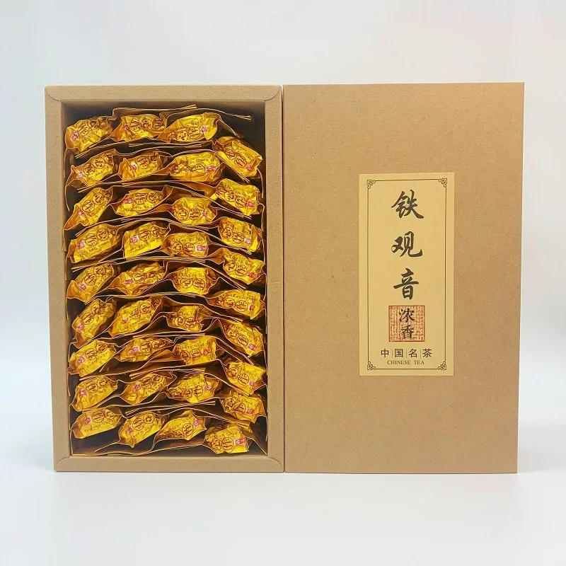 

Новая упаковочная коробка для чая Fujian Tieguanyin, 500 г, Китайский Вакуумный товар, пригодный для переработки, компрессионный, без упаковочного пакета