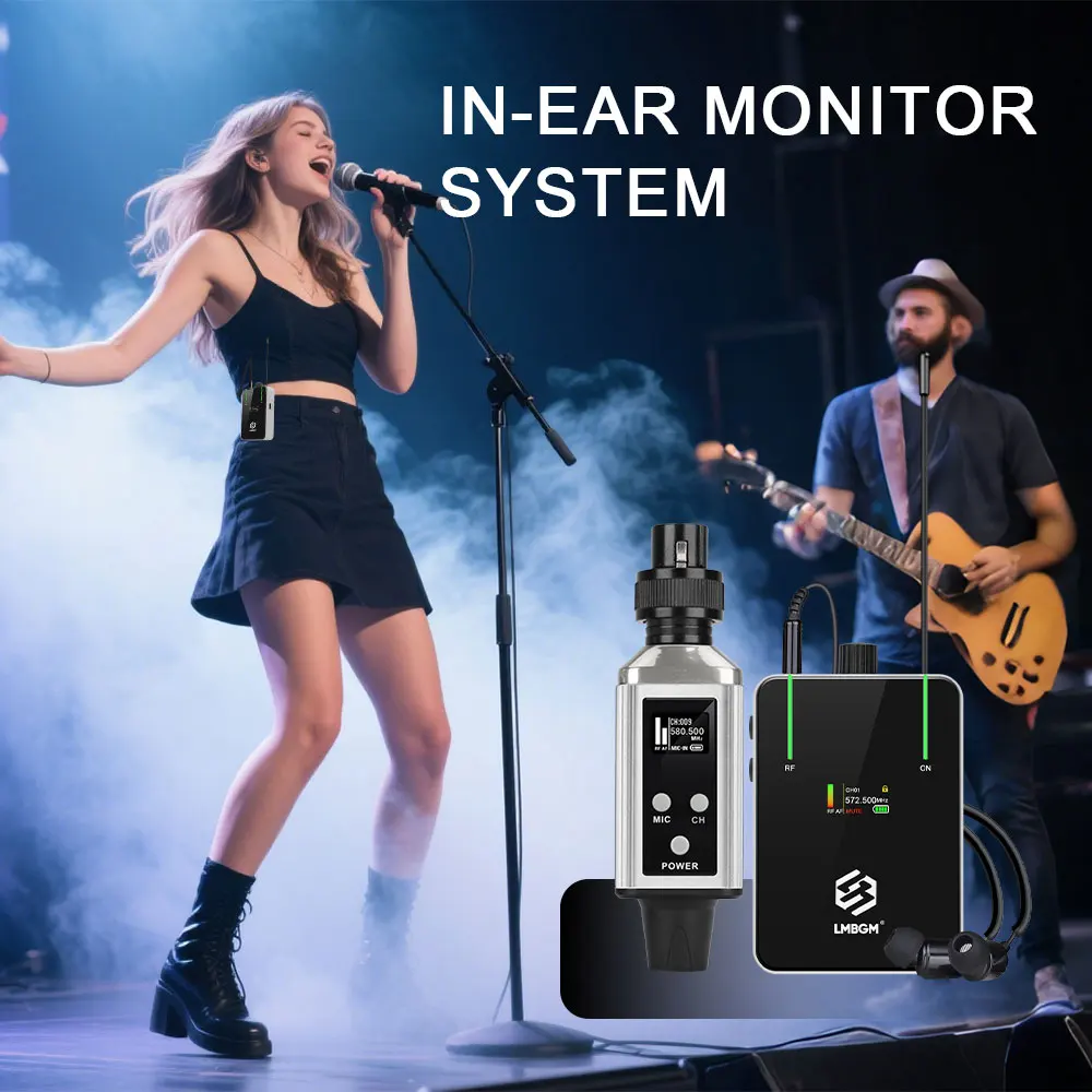 LMBGM AR9 In-Ear-Mono-Monitor mit 16 Signalkanalen und hochauflösendem TFT-Bildschirm, geeignet für Aufnahmestudios und Besprechungen – Detail 7
