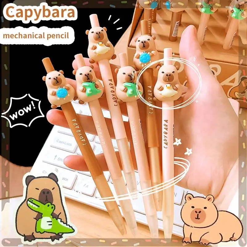 cute capybara mechanical penci kawaii stationery Aesthetic stationery school supplies school useful drawing automatic pencil