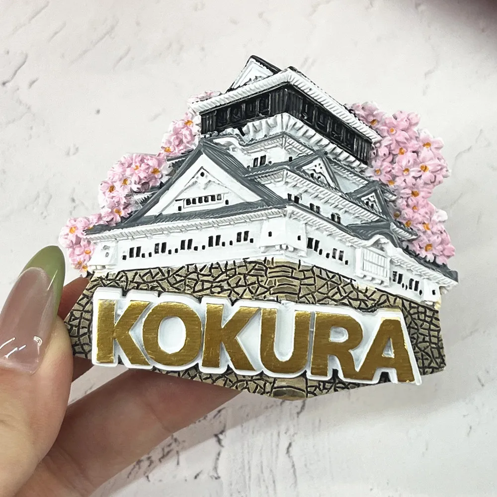 Japan Shirakawa-go & Mount Fuji 3D Fridge Magnet Set, World Heritage & Iconic Landscape Resin Souvenir, Collectible Gift