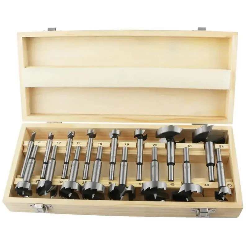 

15Pcs Multi-tooth Drill Bits Woodworking High Carbon Steel Boring Drill Bits Wood Self Centering Hole Saw Cutter Tools
