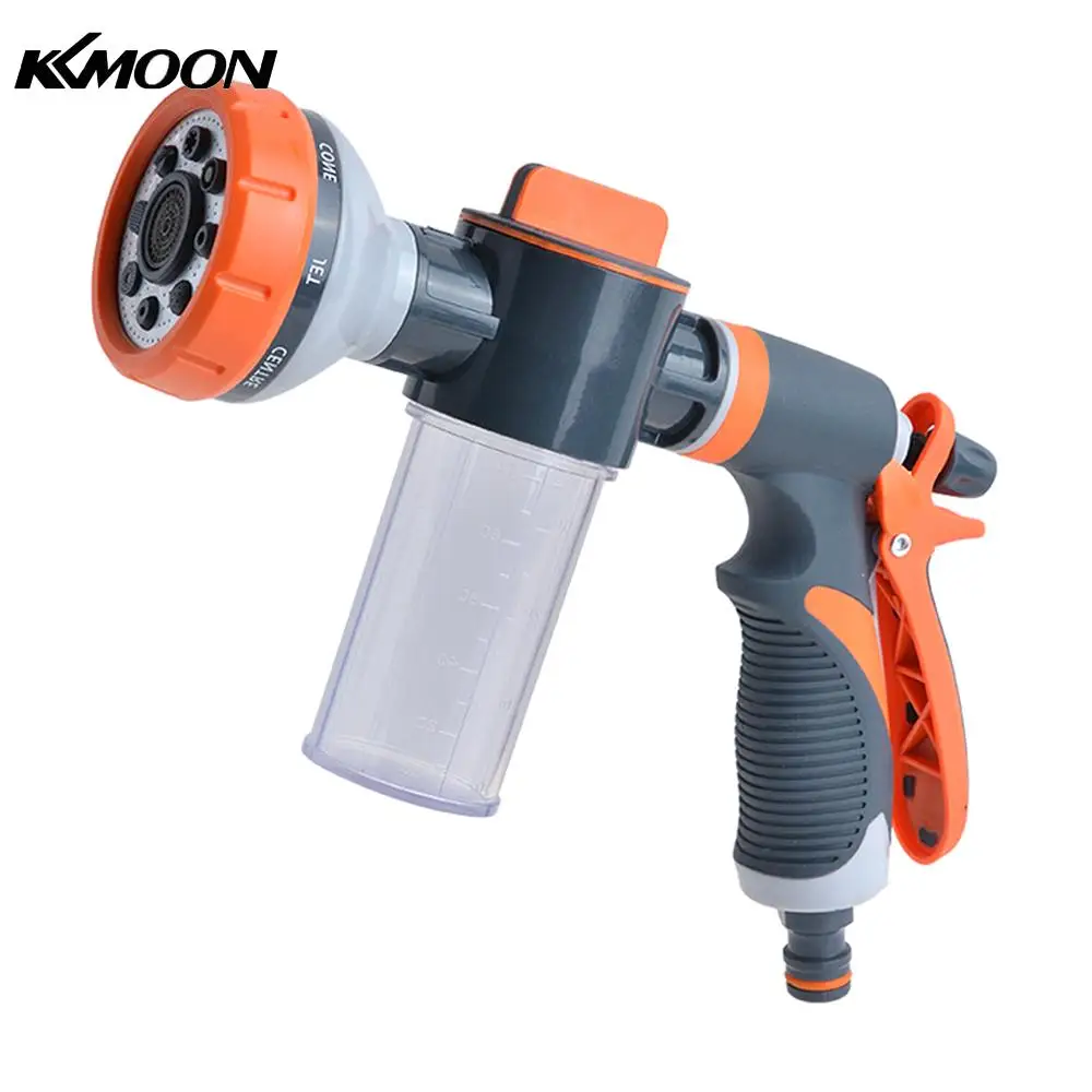 

Car Water Washer High Pressure Hose Foam Sprayer Foam Nozzle Soap Dispenser Garden Watering Tool with 8 Watering Modes