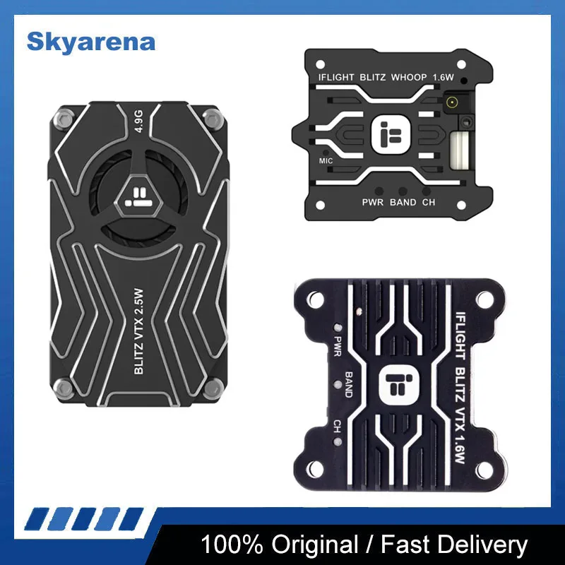 

IFlight BLITZ Whoop 5,8G/4,9G 2,5 Вт/1,6 Вт VTX 40CH Raceband Встроенный микрофон Охлаждающий вентилятор с ЧПУ 2-8S 25,5X25,5 мм для RC FPV