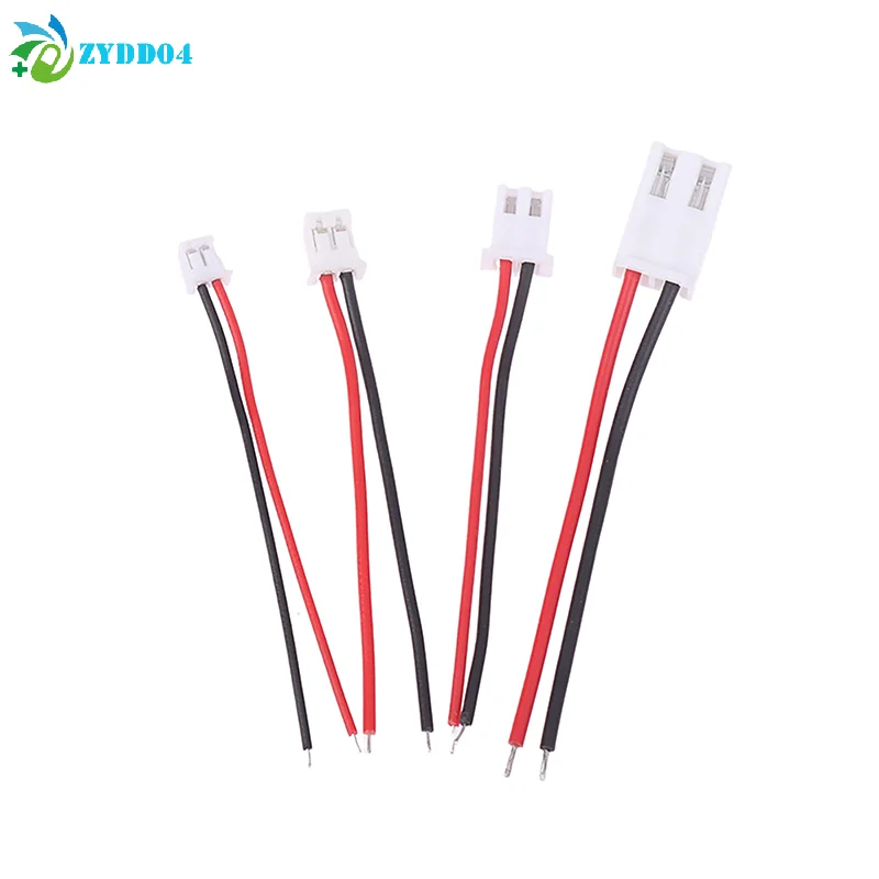 ●10Pcs Small Mini JST 1.0/1.25/1.5/2.0/2.54mm PH 2.0mm XH 2.54mm 2 Pin Male Female Plug Jack Connector Cable Wire