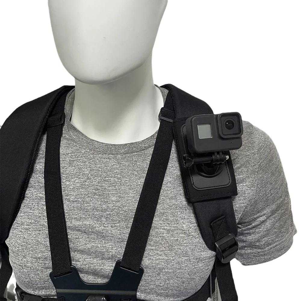 Correa de hombro para mochila, hebilla giratoria de 360 °, montaje de liberación rápida para GoPro Hero 12, 11, 10, 9, 8, Dji Action 4, 3, accesorio para cámara