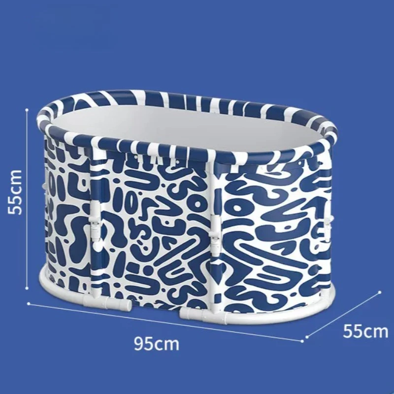 Adults Hot Bath Tub Portable Foldable Above Ground Lazy Bath Tub Soaking Spa Vasca Da Bagno Pieghevole Adulto Home Furniture