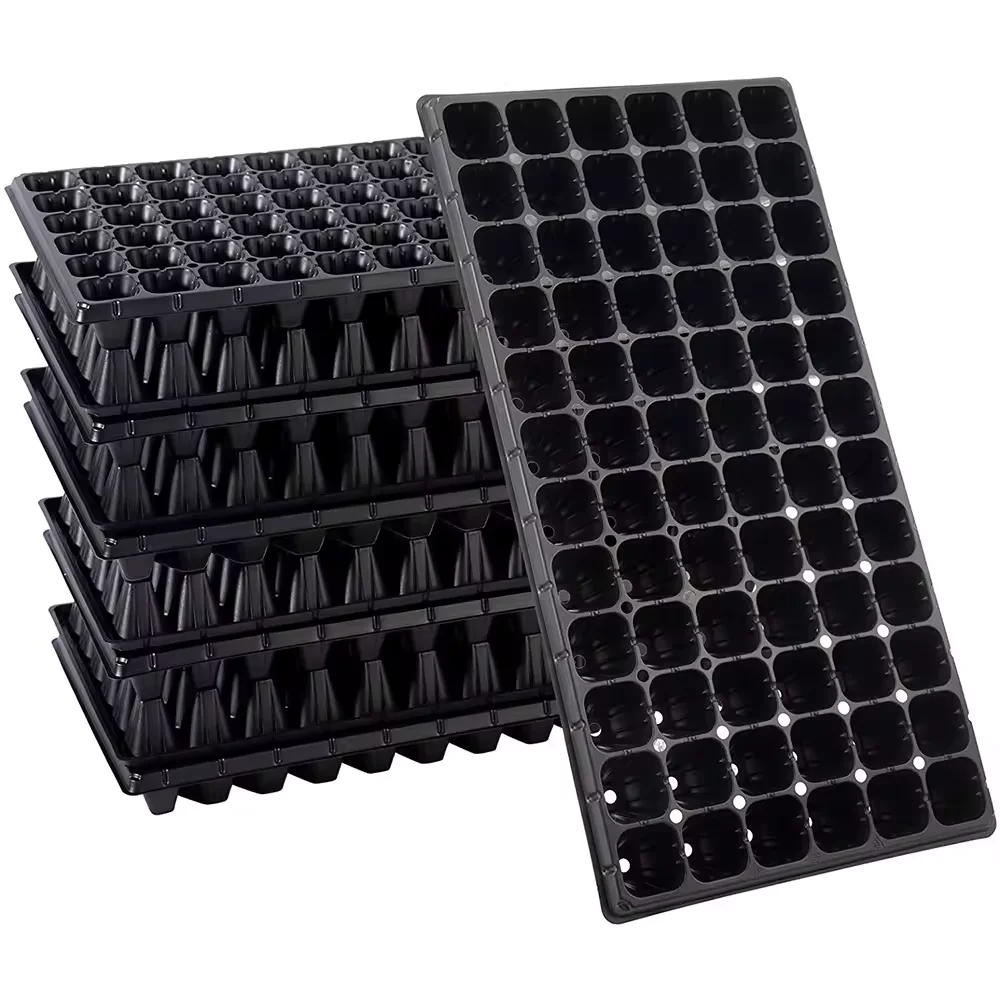 

3PCs Durable 50/72/98/105/128/200 Cells Flower Vegetables Plant Started Germination Growing Seedling Trays Garden Nursery Tray