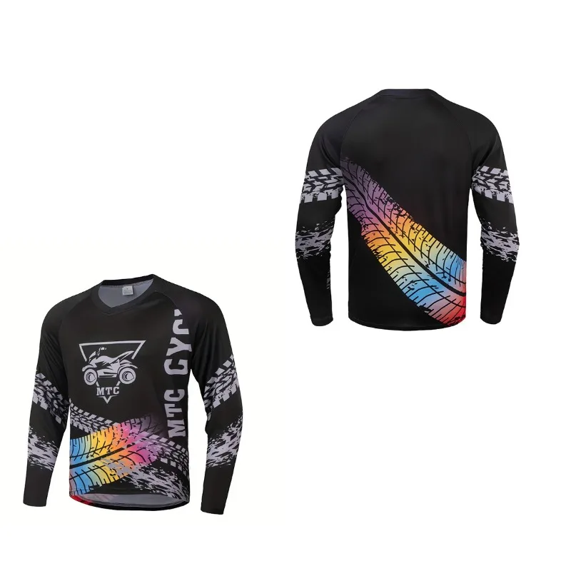 

Новый креативный логотип с 3D принтом для мужской одежды, спортивная одежда для гонок на мотоциклах MTC, горный велосипед, одежда для езды на велосипеде по бездорожью