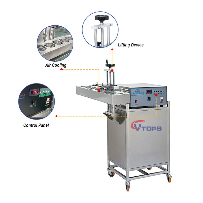Automatic Air Cooling Electromagnetic Induction Aluminum Foil Sealing Machine Induction Sealer Machine