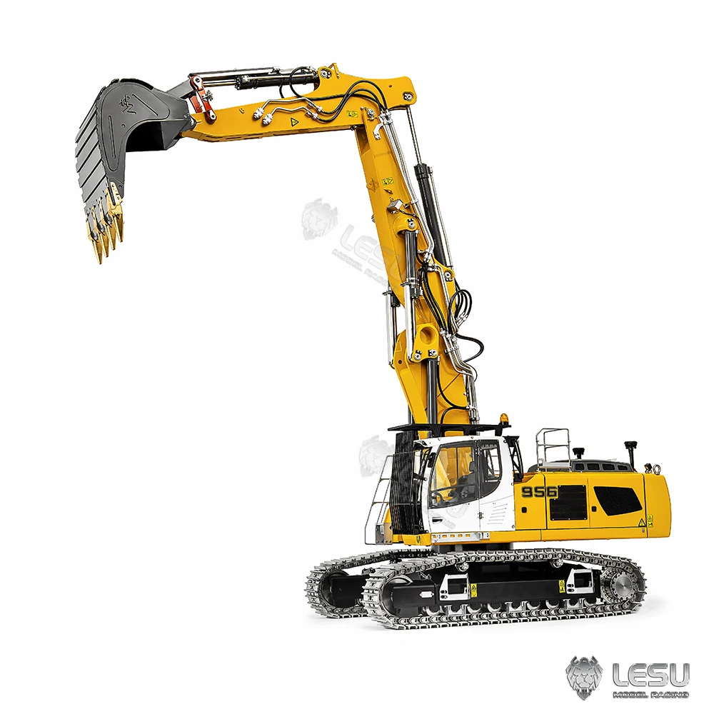 LESU 1/14 Hydraulic LR956 Three-section Boom Excavator Model Dual Pump 7 Valve Motor Drive Version BA-B0040