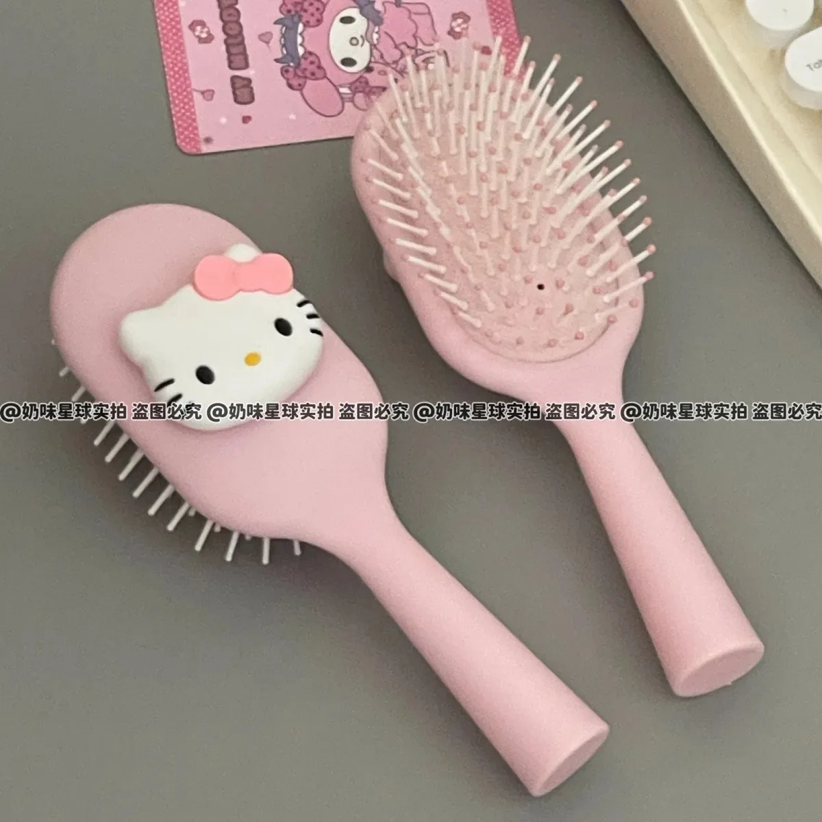 Cute Anime Hello Kitty Air Sac Fluffy Comb Kawaii Sanrio Lass Portable Dormitory Massage Comb Girls Birthday Gift