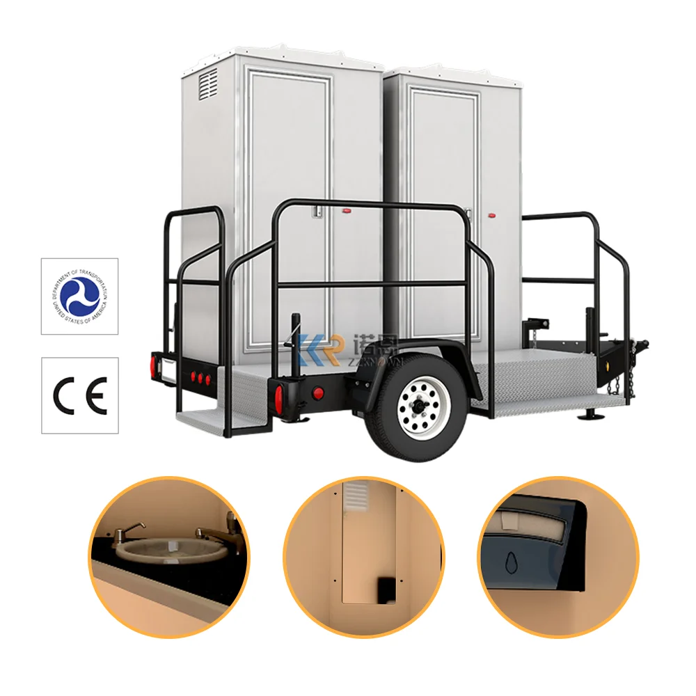 Original Toilet Bathroom Mobile Price Vip Public Portable Luxury Restroom Trailer Portable Toilet Restroom Trailer