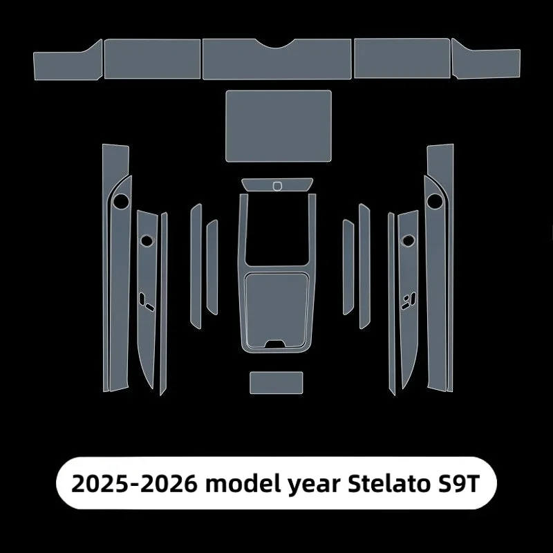 For 25-26 model Stelato S9T car interior accessories interior film dashboard transparent protective car sticker film