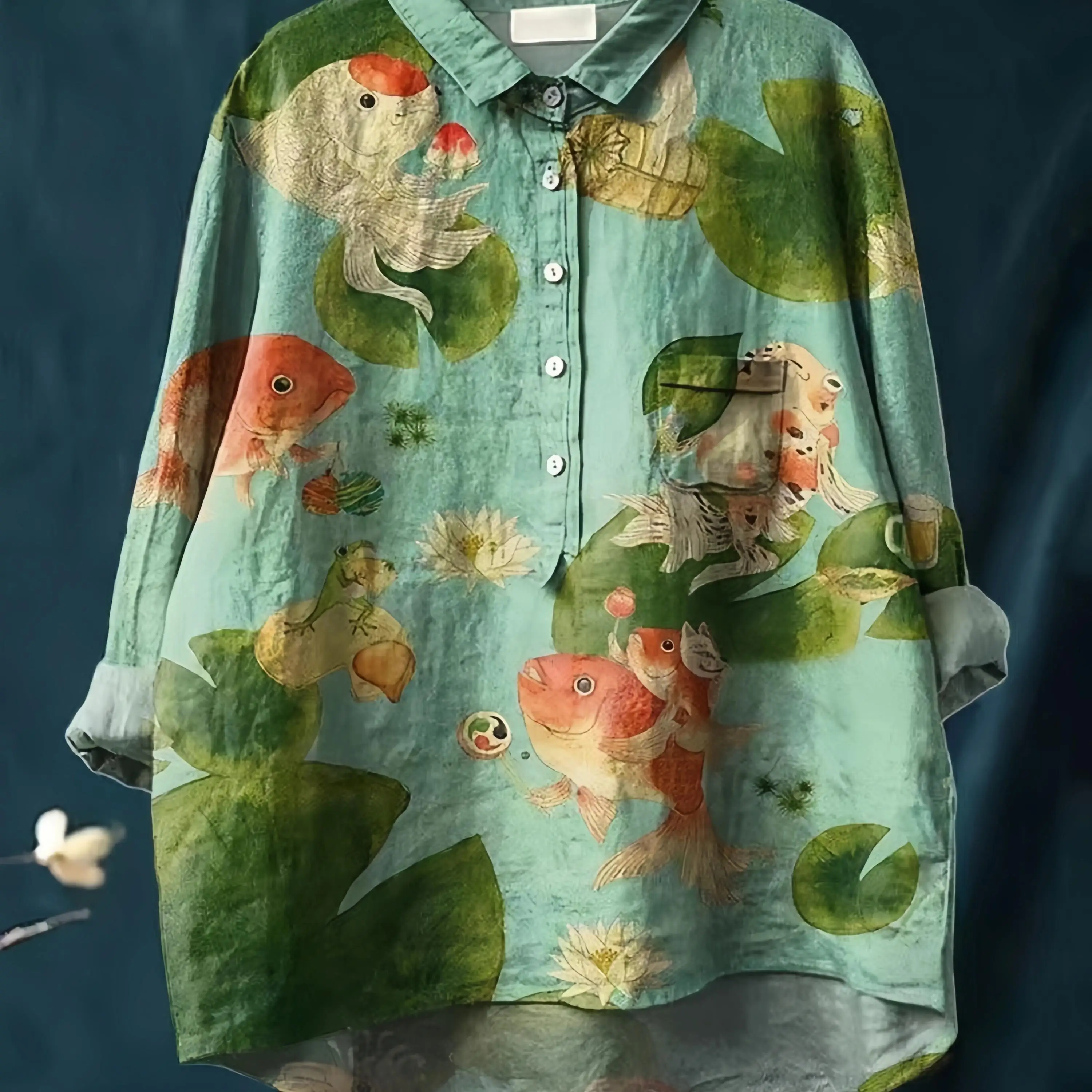 

Повседневная женская рубашка из хлопка и льна в гавайском стиле с длинным рукавом, больших размеров, Cleanfit, весна-лето, модная, премиум-класса