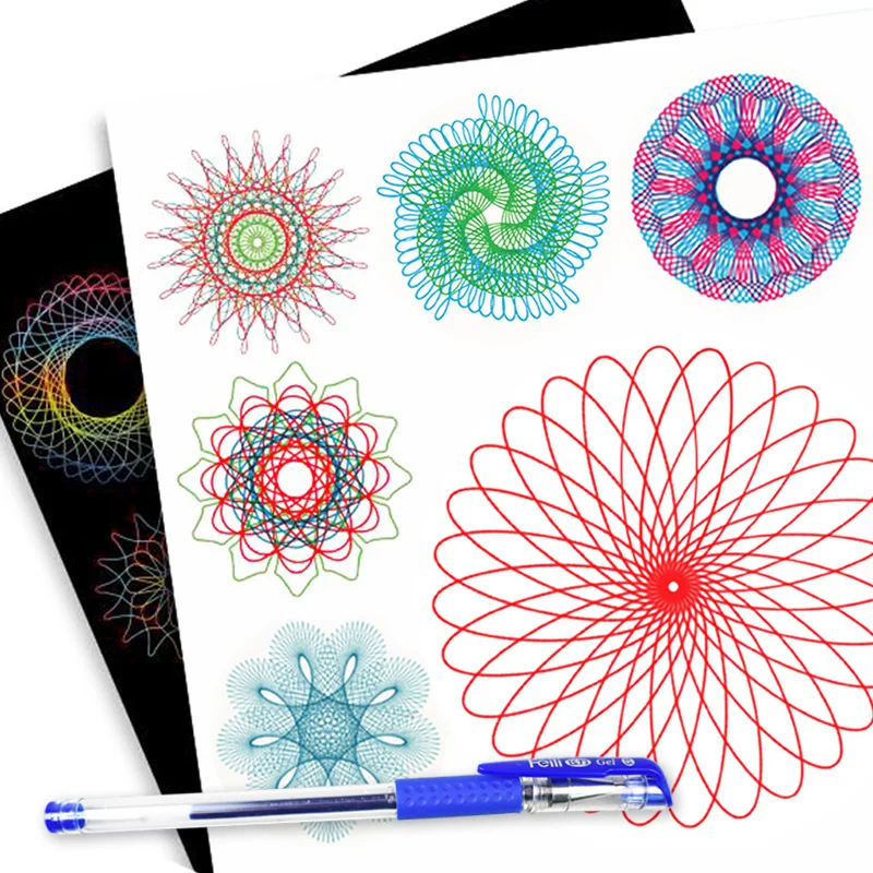 Spirograph Drawing Toys Set ingranaggi e ruote ad incastro righello geometrico accessori per il disegno giocattoli educativi creativi per bambini