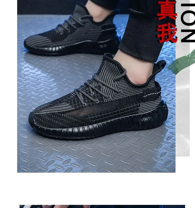 Neue Frühlings- und Herbst-Herrenschuhe aus atmungsaktivem Mesh-Canvas, modische Freizeitsneaker im koreanischen Trend, leichte Wanderschuhe – Detail 7