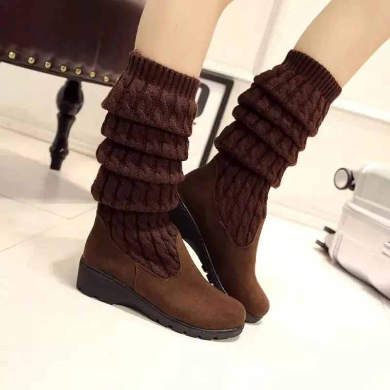 Elastic Brown Thigh High Above Over The Knee Ladies Boots Black Shoes for Women Sock Footwear Designer Luxury Cosplay 2024 New