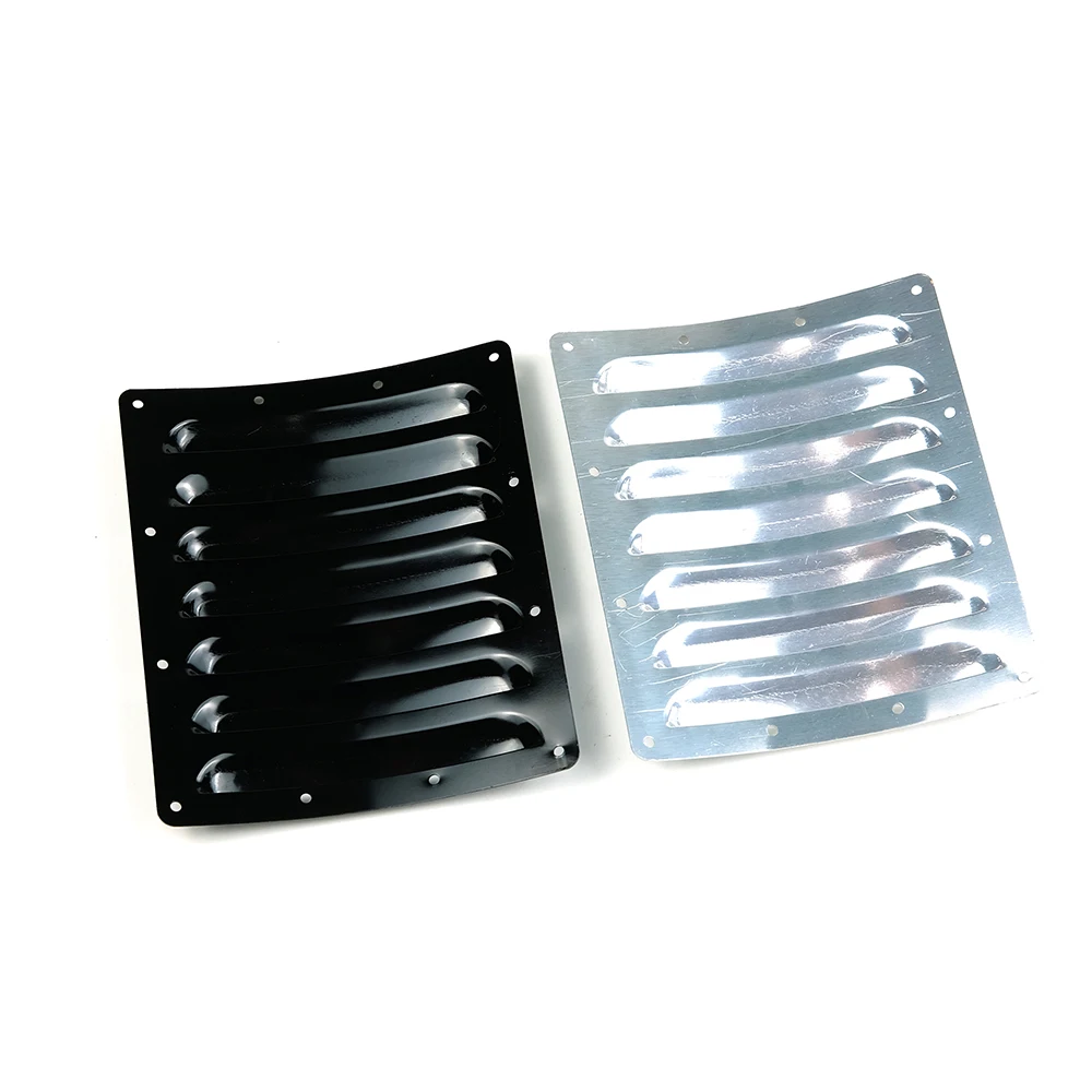 2Pcs Aluminum Metal Cooling Fin Vents Thermal Slug Heat Sink Heat Dissipation Silver/ Black for RC Airplane Fixwing Yak54 55c