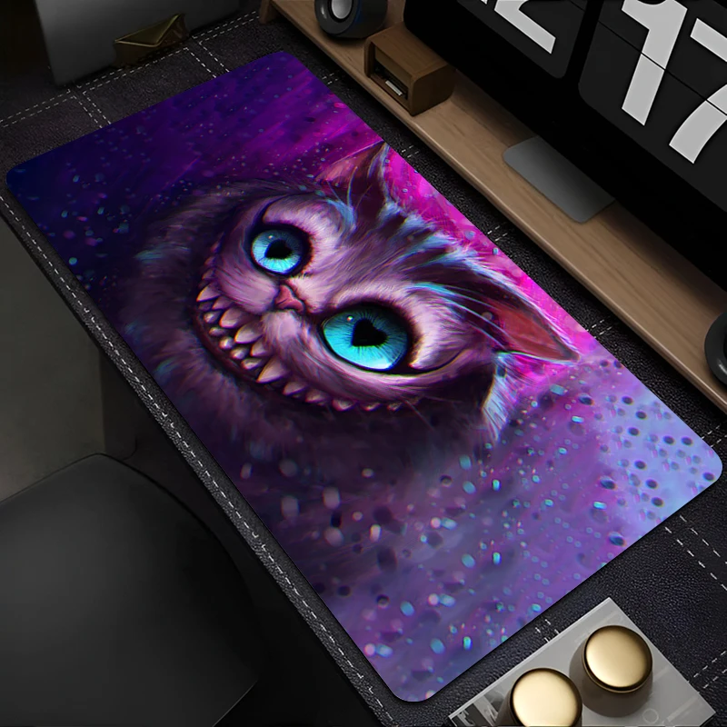 لوحة المفاتيح لوحة الماوس Kawaii C-الشاير القط حصيرة مكتبية ألعاب الكمبيوتر ماوس مكتب الكمبيوتر المحمول أليس في بلاد العجائب السجاد HD الجدول الوسادة