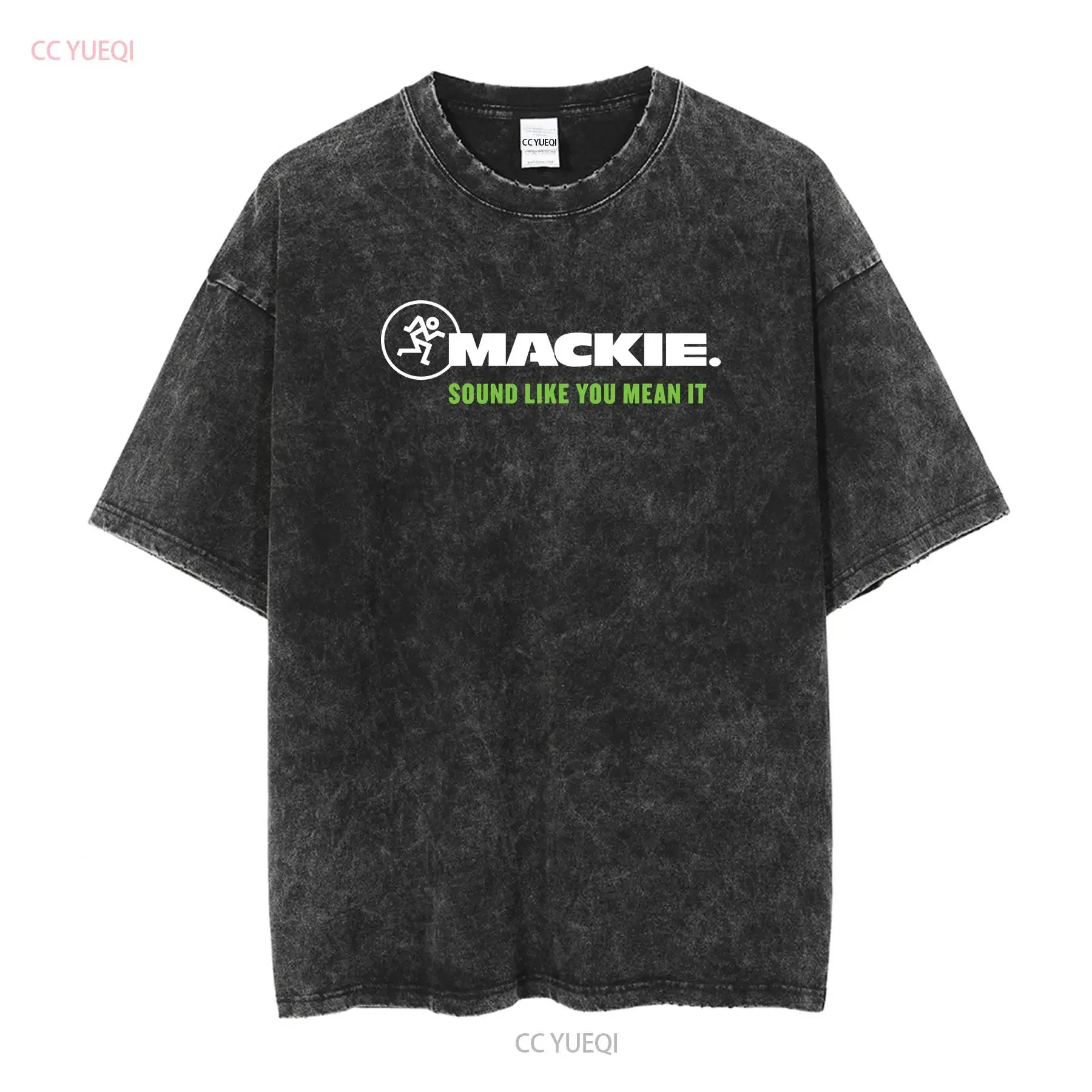 New Mackie Sound Like you mean it Logo T Shirt Funny Size S to 5XL vintage Washed homme graphic Comfortable Breathable